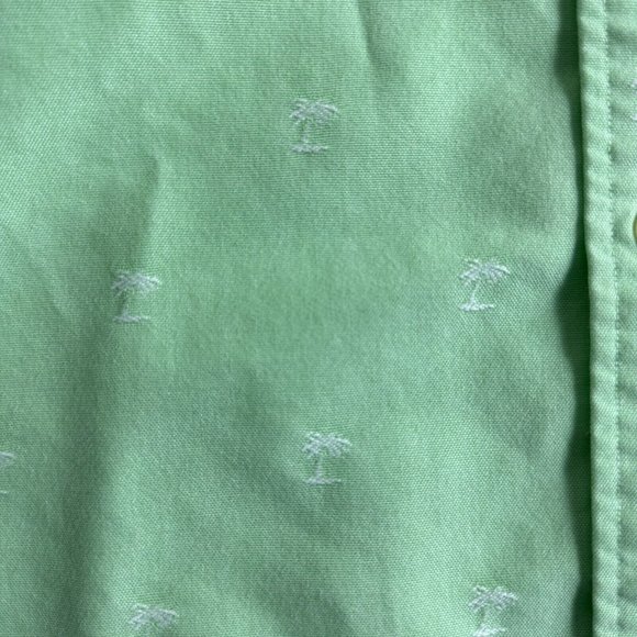 Polo Ralph Lauren Classic Fit Palm Tree Button‎ Down Shirt Men Size Large Green - Picture 9 of 10